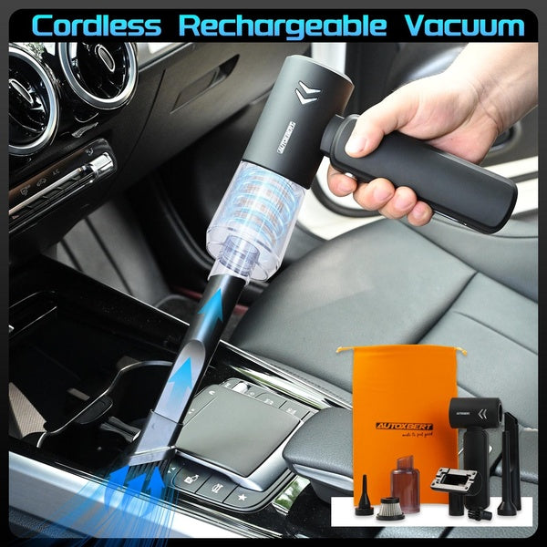 Yiyasu Store 2 in 1 120W 9000Pa Car Wireless Vacuum Cleaner Autostaubsauger Dual USB Rechargeable Auto Handheld Cordless Mini Vacuum Cleaner Handstau