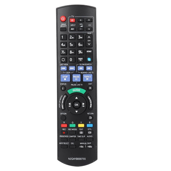 N2QAYB000755 Télécommande compatible avec le contrôleur N2QAYB000757 N2QAYB000781, compatible avec lecteur de disque Blu-ray Panasonic et enregistreu