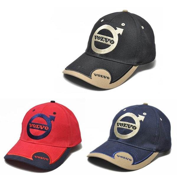 new style,Four seasons universal hat, VOLVO badge car hat, sun hat, baseball hat, casual hat, F1 Racing Cap