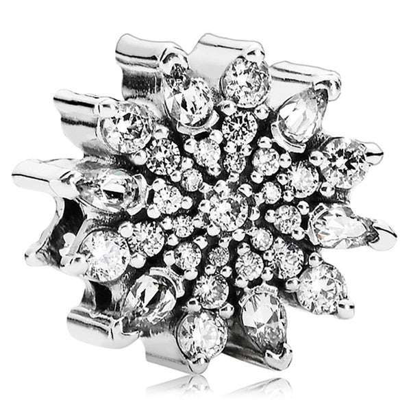 2023 hiver nouvelle perle de charme de cristal de glace en argent sterling 925 pour Noël