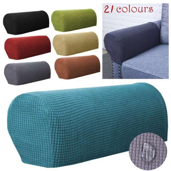 21 Colos Multicolor Soft Armrest Covers Furniture Sofa Couch Chair Arm Protectors(1Pair)