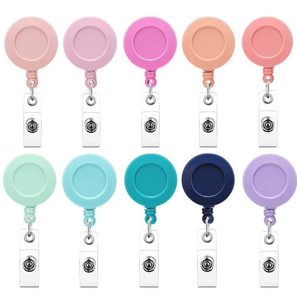 Clips porte-badge rétractables, 1 pièce, pour bobine d'insigne d'identification d'infirmière avec pince crocodile, Clips de chaîne pour carte d'ident