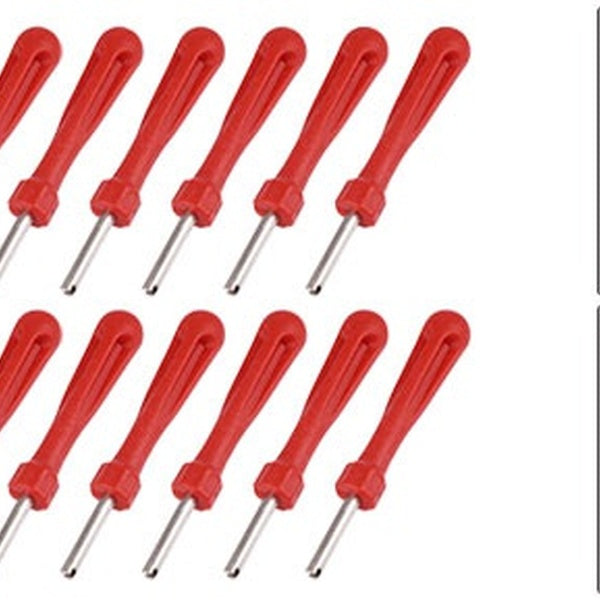 12pcs Tire Repair Tool Single Head Car Tyre Valve Stem Core Remover Repair Tool