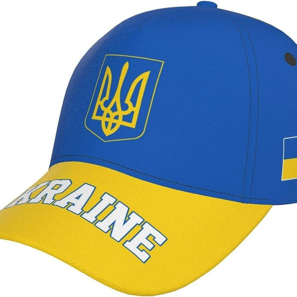 Casquette de Baseball drapeau ukrainien pour hommes adultes, chapeau imprimé complet, support de patriotisme, casquette de Golf, chapeaux de camionne