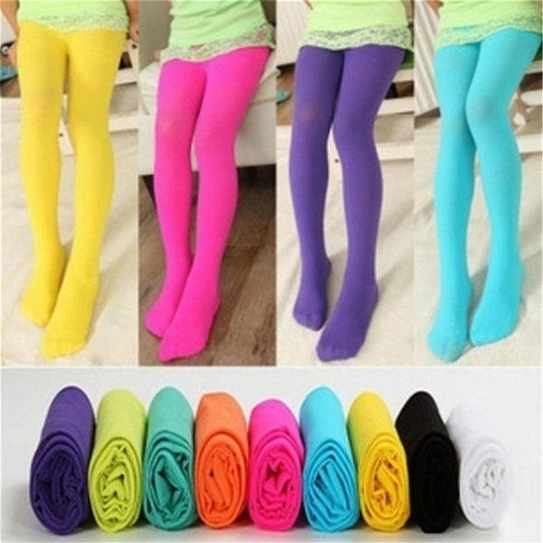 Beautiful Candy Color Children's Tight Stockings Fashion Girls Ballet Dance Velvet Socks 1 To 12 Years Old