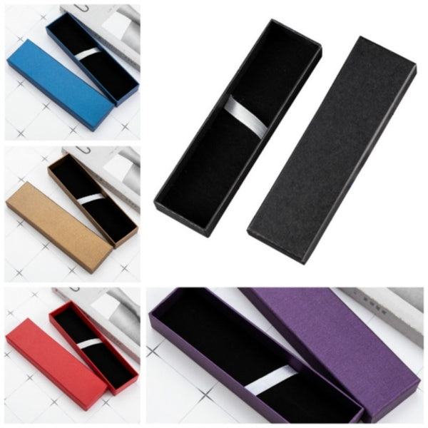 Carton dur boîte de stylo de haute qualité étui de stylo de couleur unie pour fournitures de papeterie scolaire cadeau