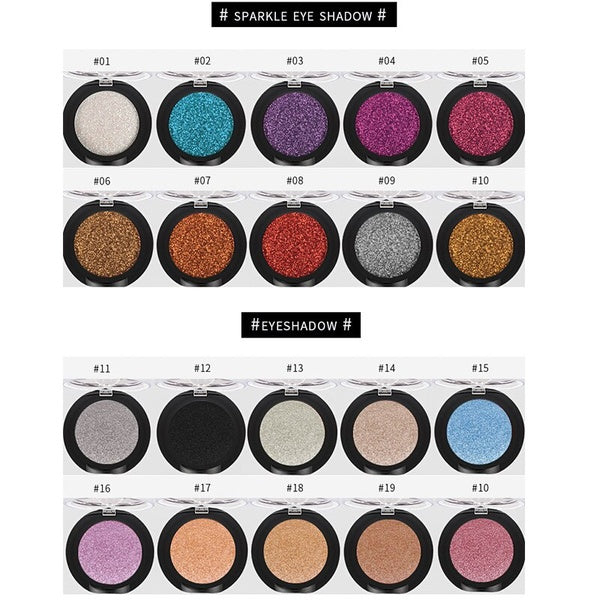 Health & Beauty 20 Color Glitter Mineral Natural Shimmer Metallic Eyeshadow Professional Makeup for Eye Shadow Pigment Cosmetics Palette