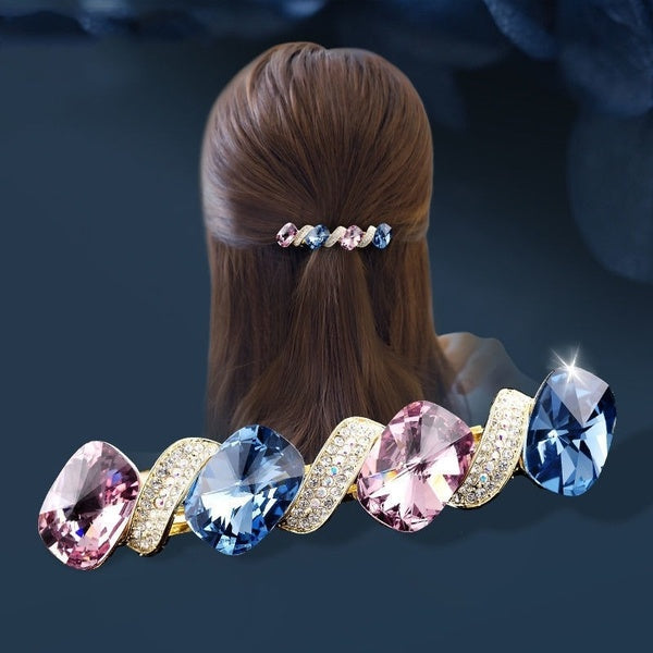Spring Fashion Women Hair Pins Diamond Studded Hairpin Square Drill Hair Pin Hair Accessories