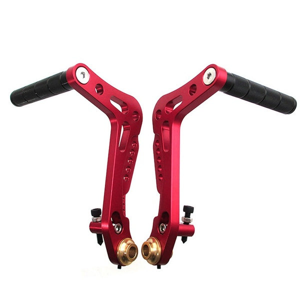 FishMotor CNC Aluminum Adjustable Racing Foot Pedals Brake Accelerator Footpegs For Go Kart Cart ATV Quad Motorcycle Bike