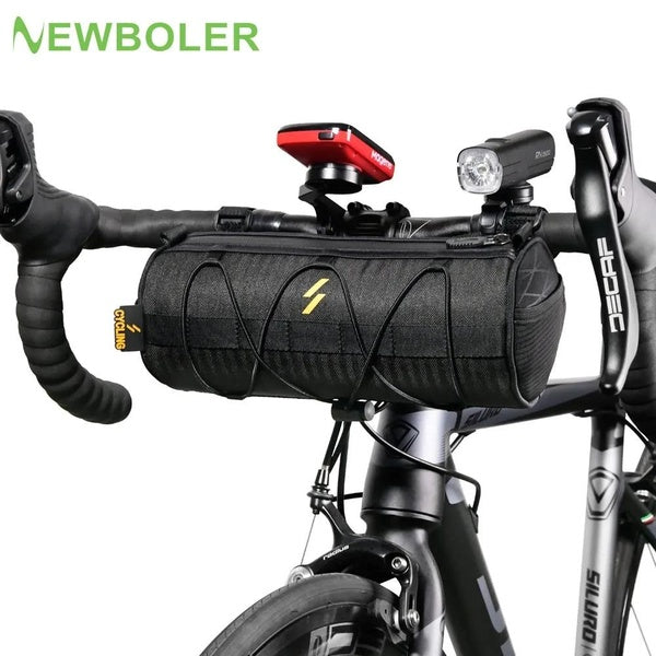 NEWBOLER sac de vélo Portable guidon sacoche multi-usages sac à dos étanche vtt route cyclisme cadre Tube sac bande élastique