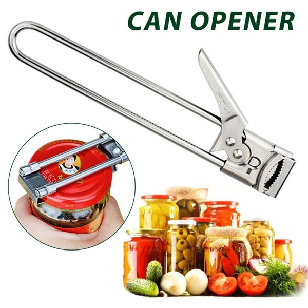 1PC Multifunctional Stainless Steel Can Opener Home Kitchen Can Open Effortless Opener With Turn Knob Household Kitchen WB 093