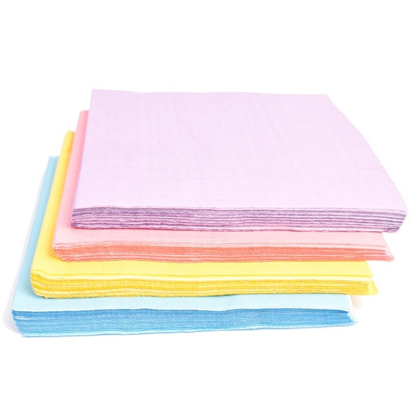 20pcs-lot Pastel Color Paper Napkins PInk-Blue Baby Shower Rainbow Unicorn Party Decoration Kids Birthday Wedding 33*33cm