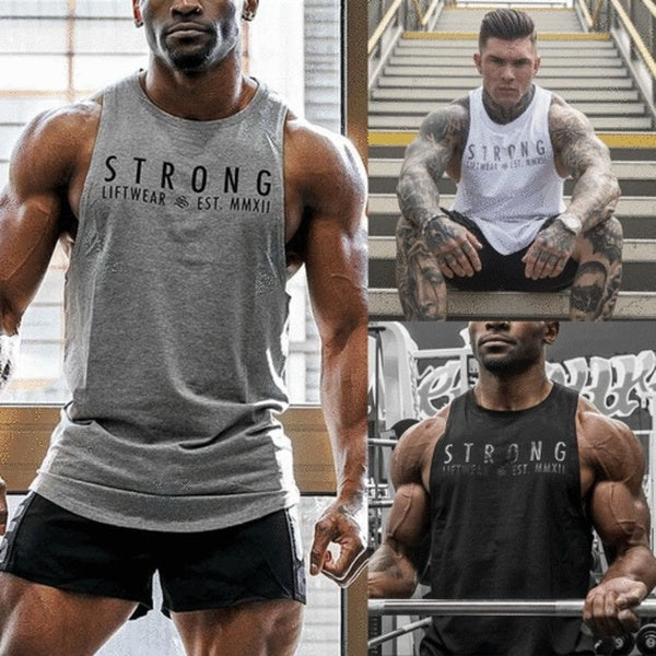 Débardeur sans manches Muscle Gym pour hommes Bodybuilding Sport Fitness Vest