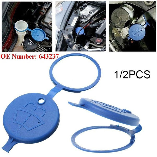 1-2pcs Blue 643237 Windshield Wiper Washer Fluid Reservoir Tank Bottle Cap for Citroen C5 C6 for Peugeot 407 3008 5008