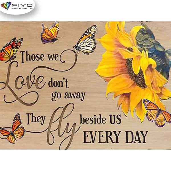 FIYO Sunflower DIY 5D Diamond Painting Full Drill with Number Kits Home and Kitchen Fashion Mosaic Diamond Painting Canvas Wall Decoration Gift Craft