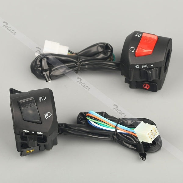 Motorcycle 7-8" Handlebar Control Headlight Signal Electrical Start Switch #J6