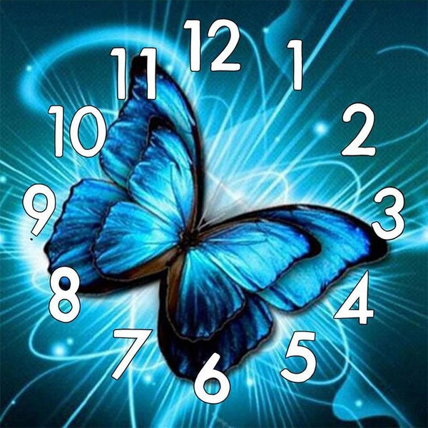 DIY 5D Butterfly Diamond Painting Pattern Round-Square Diamond Painting Full Drill Diamond Painting with Number Kits Home and Kitchen Fashion Crystal