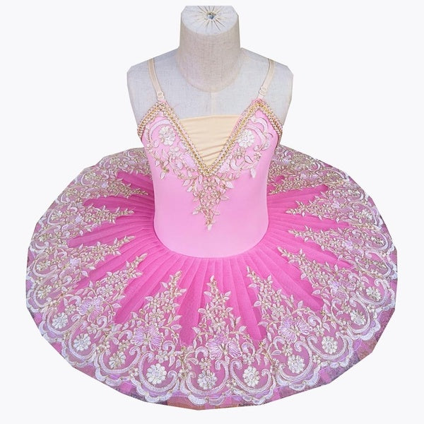 Pink Ballet Dress Belly Dance Tutu Skirts For Girls Little Dance Dress Cute Girls Performance Costumes High Quality