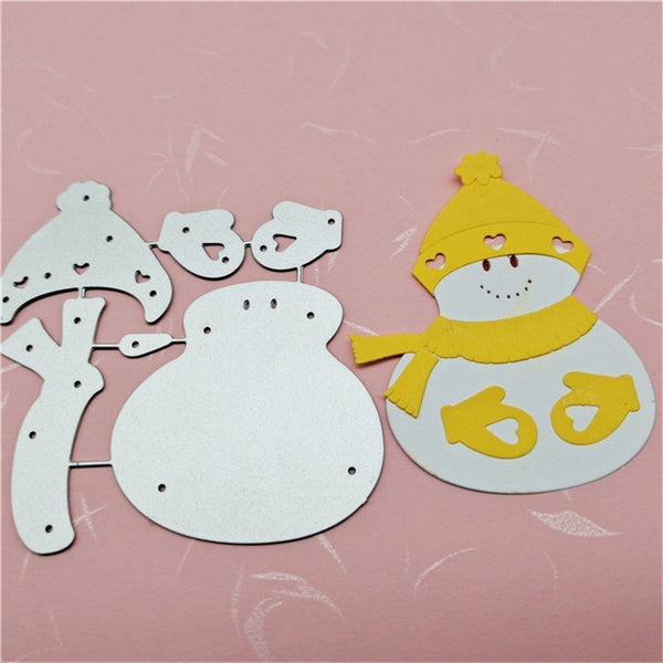 Christmas Snowman Metal Cutting Die Scrapbook Embossed Paper Card Album Craft Template Stencil Dies