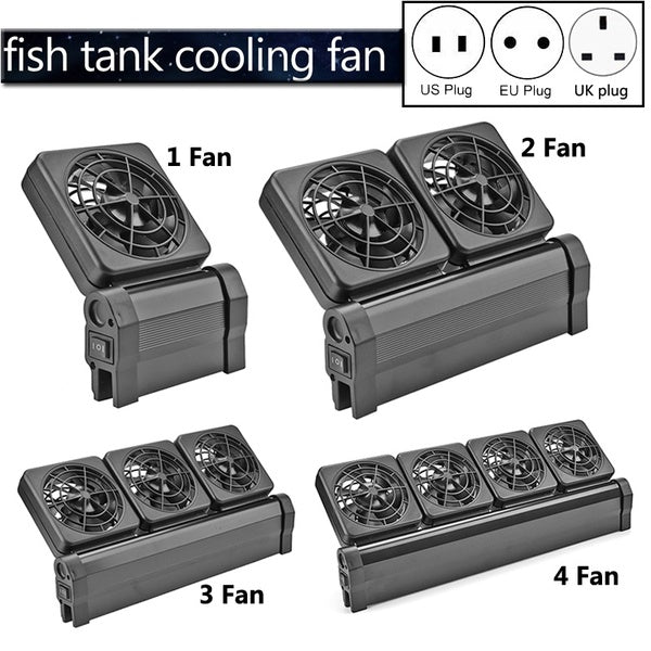 Aquarium Fish Tank Système De Ventilateur De Refroidissement Refroidisseur Muet Contrôleur De Température 1-2-3-4 Ventilateur Ensemble Refroidisseur