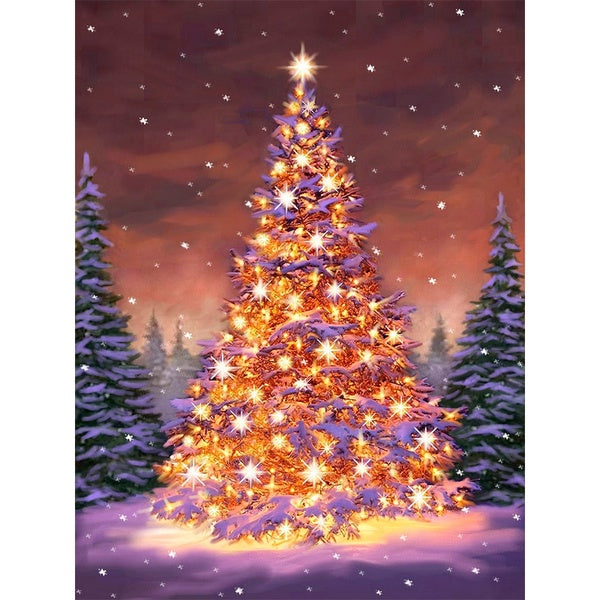 DIY 5D Christmas Tree Pattern Round-Square Diamond Painting Full Drill Diamond Painting with Number Kits Home and Kitchen Fashion Crystal Rhinestone