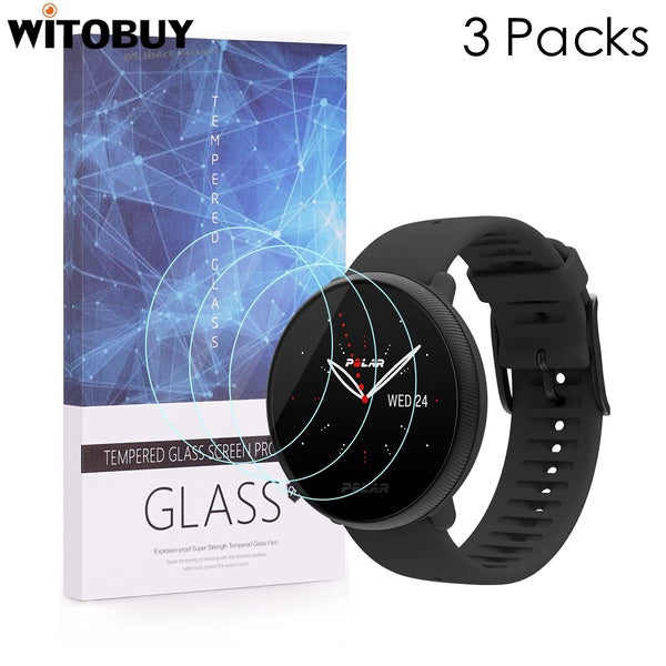 For Polar Ignite 2 Fitness 9H Hardness Tempered Glass Screen Protector 3 Packs