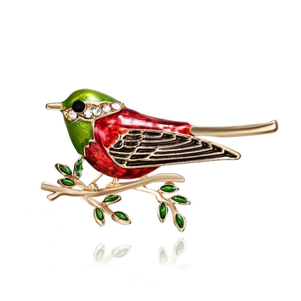 Enamel Pin Bird Brooch Jewelry Pins Women's Rhinestone Pins And Brooches Luxury Brooch For Scarves