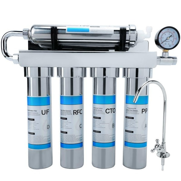 Household Kitchen Ultrafiltration Water Purifier With Tap Stainless Steel Direct Drink Tap Water Purifier Water Filter System