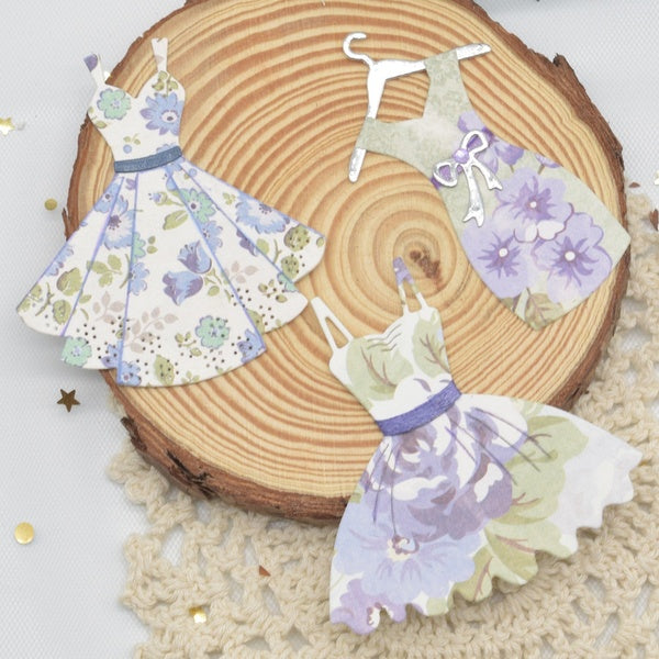 Clothes Cutting Dies Dress Metal Stencil Set for DIY Scrapbooking Embossing Paper Craft Anniversary Card Making