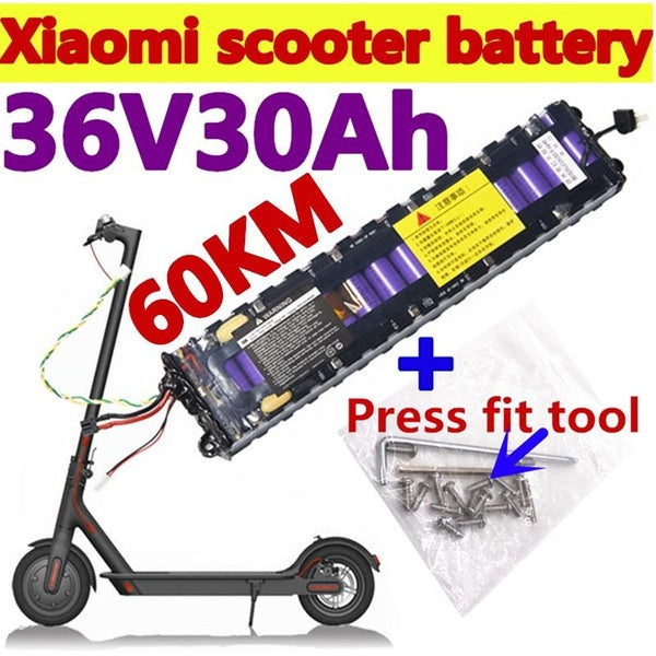 36V Battery 30Ah Electric Scooter Battery Built in Bms for Xiaomi M365-8.5 Inch Scooter, Capable of Riding 60km
