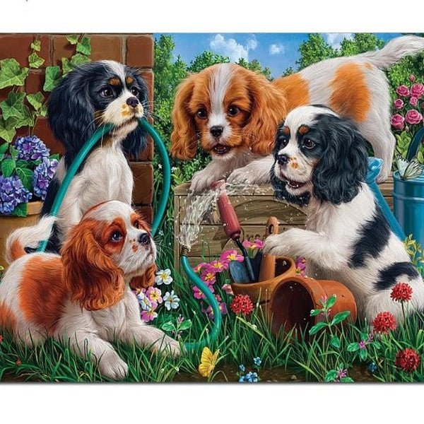 Diamond Painting Animals dog Cross Stitch DIY Bead Embroidery Diamond Art Cavalier King Charles Spaniel Sale Handwork Home Decor