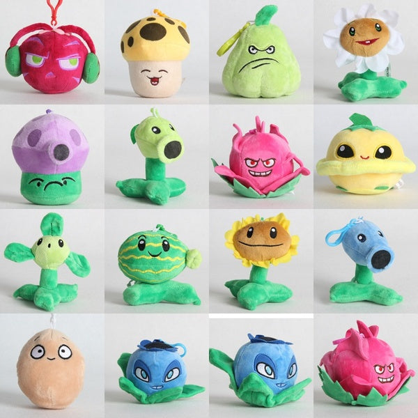 1pcs 10CM Plants Vs Zombies Plush Toys PVZ Plants Plush Pendant Soft Stuffed Toys Doll for Children Kids Gifts