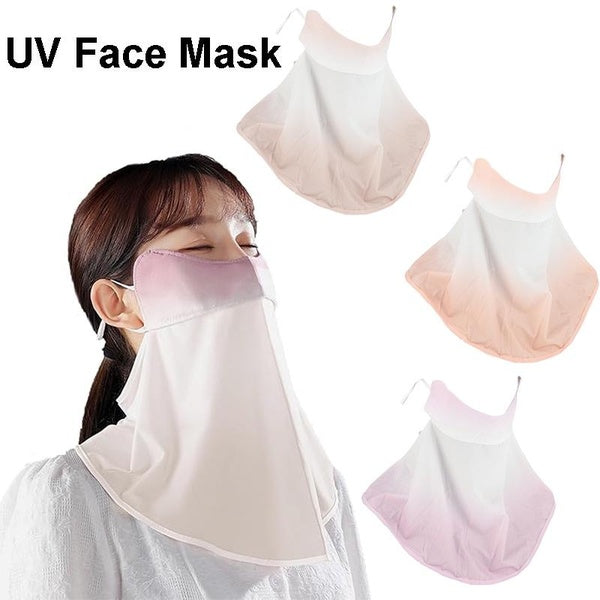 Cycling Face Mask Ice Silk Cooling Neck Gaiter with Adjustable Strap Windproof Quick-Drying Sun Protection and Dust Protection