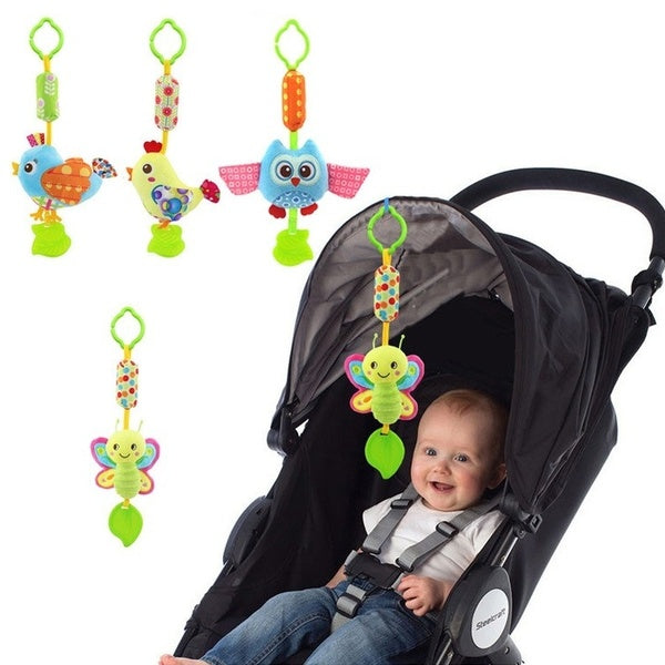 1Pc Baby Rattle Toys Stroller Baby Carriage Pendant Toys Kids Play Travel Newborn Infant Children Toys Educational Rattles Mobile