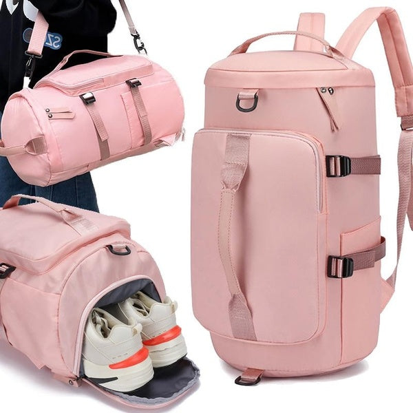 1 sac de voyage de grande capacité pour hommes et femmes, sac de rangement de voyage léger et polyvalent, sac de voyage étanche avec compartiment à c