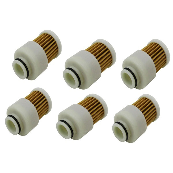 FishMotor 6pcs-Pack Fuel Filter For 4 Stroke Mercury Outboard Motor 68V-24563-00-00 881540 Chainsaw Lawn Mowers