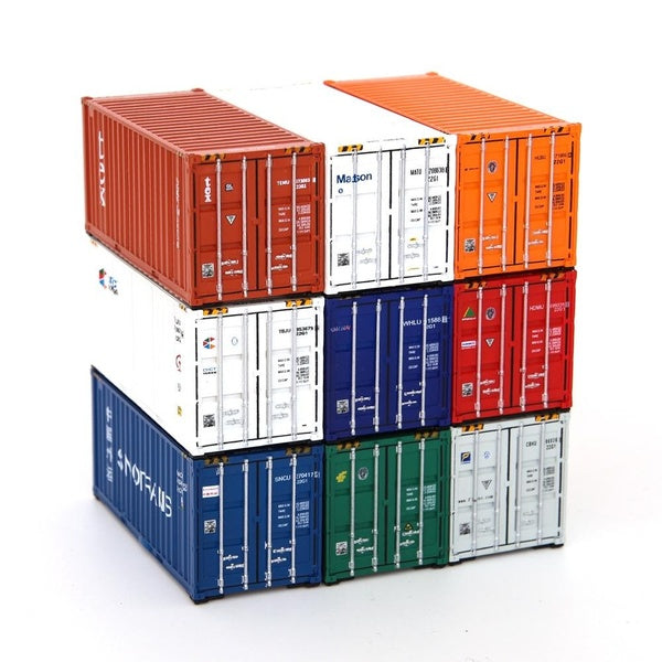 1:87 HO Scale Model Train 20ft Container Shipping Freight Car For Model Railway Accessories Layout Matron Inn