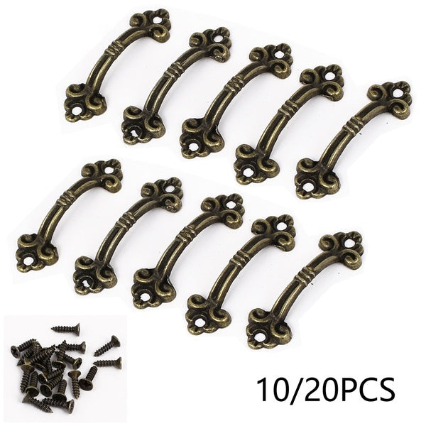 10 pièces-20 pièces caisse en bois armoire à tiroirs Style rétro arc tirer poignées boutons 48mm
