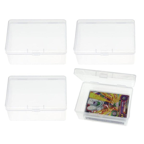 Étuis pour jeux de cartes à jouer Boîte de rangement en plastique vide pour cartes à jouer Organisateur à fermeture à pression, boîte à cartes vide e