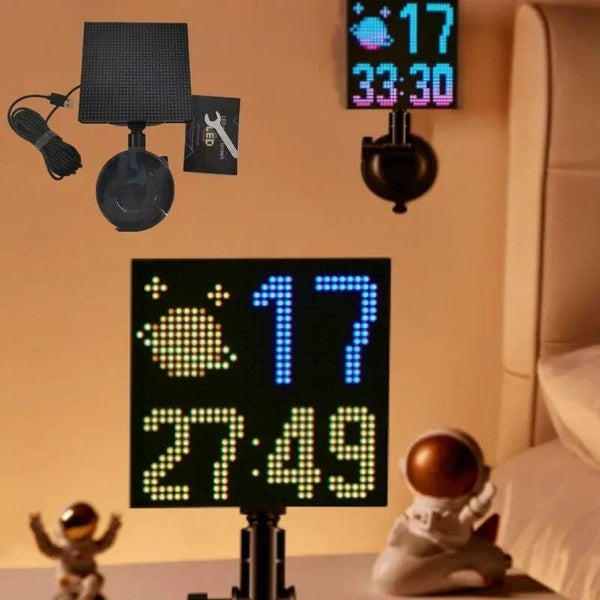 LED Pixel Display Screen App Control LED Car Sign Screen with 32x32 Led Pixel Custom Text Pattern Animation Programmable LED Screen Light