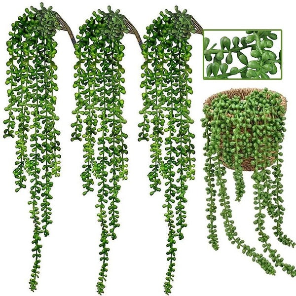 Succulents Plants Artificial Flower String Fake Wall Hanging Plant Succulents Mother's Day Gifts Garden Wreath Home Wedding Decor