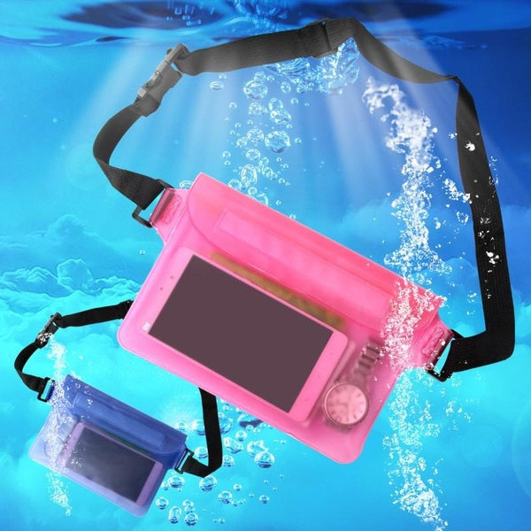 Waterproof Pouch with Waist Strap Beach Accessories Best Way To Keep Your Phone and Valuables Safe and Dry Perfect for Boating Swimming Snorkeling Matron Inn
