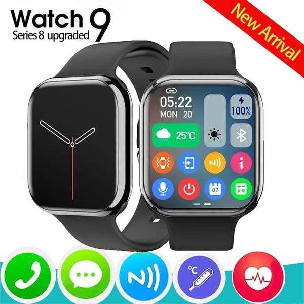 2024 New Watch 9 Smart Watch Men GPS Sports NFC Always Display Body Temperature Fitness Women Series 8 smart watch for Apple