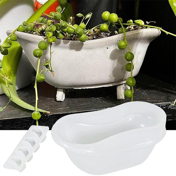 DIY Small Bathtub Pot Planter Molds Set