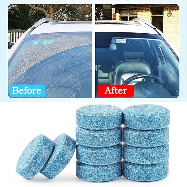 10-20-50-100PCS Solid Cleaner Car Windscreen Cleaner Effervescent Tablet Auto Wiper Glass Solid Cleaning Concentrated Tablets Detergent