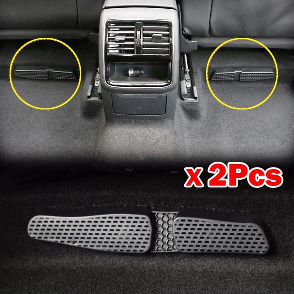 2pcs For VW Golf 7 Mk7 MK8 Passat B8 Jetta T-roc Under Front Seat Rear Air Vent Cover Floor AC Conditioner Vent Protector Grille