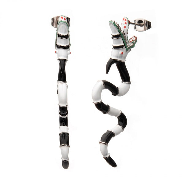 Boucles d'oreilles Beetlejuice Mordant les vers de sable