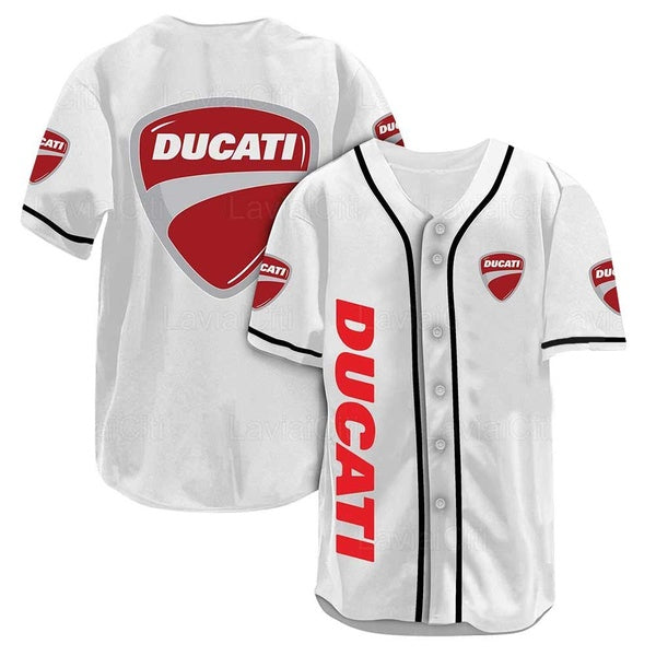 NEW Motorcycle DUCATI Baseball Jersey Shirt
