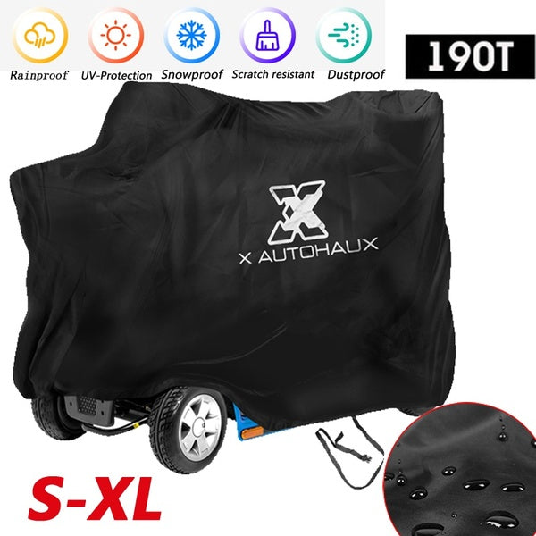 Couverture de scooter de mobilité de bicyclette de moto de polyester de 190T Protection extérieure imperméable anti-neige de pluie