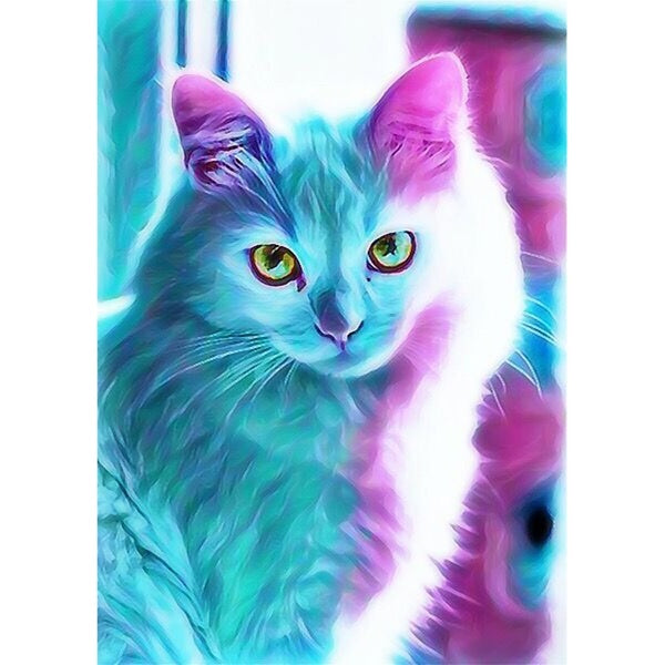 DIY 5D Animal Wolf Cat Diamond Painting Full Drill with Number Kits Home and Kitchen Fashion Crystal Rhinestone Embroidery Paintings Canvas Pictures